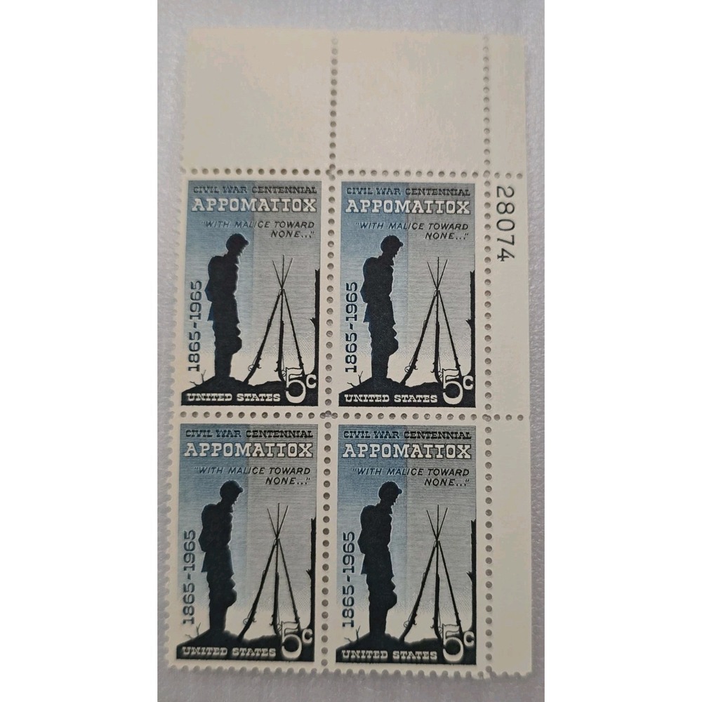 1965 US 5-cent Postage Stamps Collection Of 4